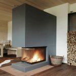 Gemütliche Atmosphäre mit Feuer